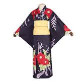 Demon Slayer Tamayo Yushiro Cosplay Costume - Japanese Kimono Yukata for Halloween & Stage Performance - Halloweez